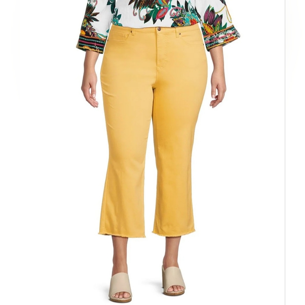 John Mark Plus Size 5 Pocket Flare Pants